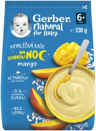 Gerber Natural nemliečna kaša mango na dobrú noc 230g