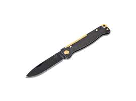 Böker Plus Atlas Black Stonewash Brass