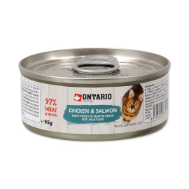 Ontario Konzerva Chicken & Salmon 95g