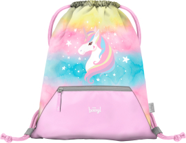 Baagl Vrecko s priehradkou na zips Rainbow Unicorn