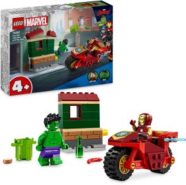 Lego Marvel 76287 Iron Man s motorkou a Hulk