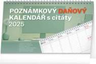 Poznámkový daňový kalendář 2025 s citáty - stolní kalendář - cena, porovnanie