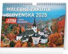 Stolový kalendár Malebné zákutia Slovenska 2025 s extra velkým kalendáriom, 30x21 cm