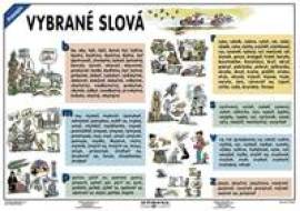 Vybrané slová / Slovné druhy - všeobecný prehľad - tabuľka (A4)