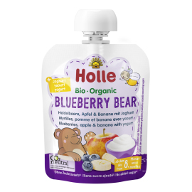 Holle BIO Blueberry bear - detské ovocné pyré s jogurtom 85g