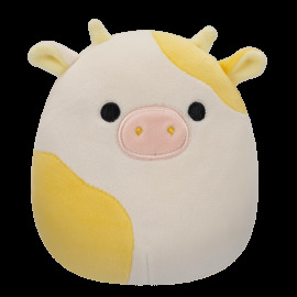 Squishmallows Žlto biela krava - Bodie