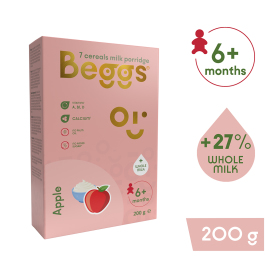 Beggs Mliečna 7 zrnná kaša jablčná 200g