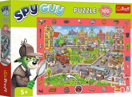 Trefl Puzzle s hľadaním obrázkov Spy Guy: Mesto 100 dielikov