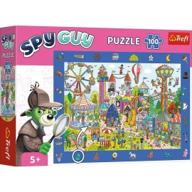 Trefl Puzzle s hľadaním obrázkov Spy Guy: Zábavný park 100 dielikov