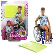 Mattel Barbie Model ken na invalidnom vozíku v modrom kockovanom tielku - cena, porovnanie