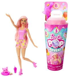 Mattel Barbie Pop reveal barbie šťavnaté ovocie - jahodová limonáda