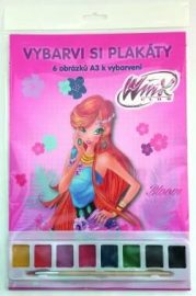 Winx Club - Plakátové omalovánky A3