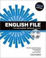 English File Third Edition Pre-intermediate Workbook with Answer Key - cena, porovnanie