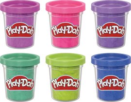 Hasbro Play-Doh 6 ks žiarivých farieb