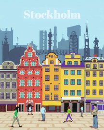 Ravensburger CreArt Trendy mestá: Stockholm