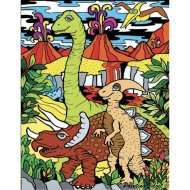 Colorvelvet Zamatový obrázok Dinosaury - cena, porovnanie