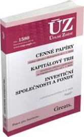 ÚZ 1580 Cenné papíry, Kapitálový trh, Investiční společnosti a fondy, Komoditní burzy