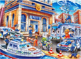 Aga4kids Detské puzzle Polícia 240 dielikov