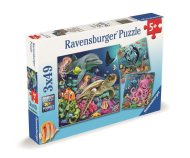 Ravensburger 120008590 Život pod vodou 3 × 49 dielikov - cena, porovnanie