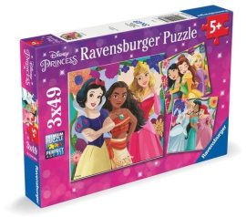 Ravensburger 120010685 Disney: Princezné z rozprávok 3x49 dielikov