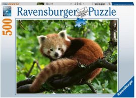 Ravensburger Puzzle 173815 Panda Červená 500 Dielikov