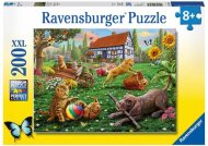 Ravensburger puzzle 128280 Zvieratá hrajúce sa na dvore 200 dielikov - cena, porovnanie