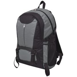 vidaXL Outdoorový batoh 40 l čierny a sivý