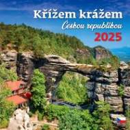 Křížem krážem Českou republikou 2025 - nástěnný kalendář - cena, porovnanie