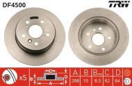 TRW Brzdový kotúč DF4500 2 ks - cena, porovnanie