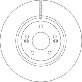 TRW Brzdový kotúč DF6545S 2 ks
