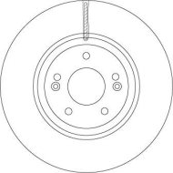 TRW Brzdový kotúč DF6545S 2 ks - cena, porovnanie