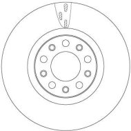 TRW Brzdový kotúč DF6590S 2 ks - cena, porovnanie