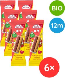 Fruchtbar BIO ovsené duo tyčinky jahoda, banán, jablko 6x23g