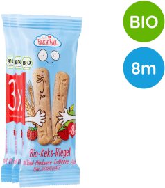 Fruchtbar BIO špaldové maslové tyčinky s jahodami 3x30g