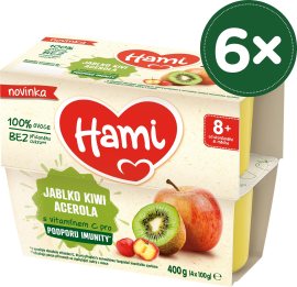 Nutricia Hami 100 % Jablko kiwi acerola 6x(4x100g)