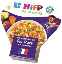 Hipp BIO Zelenina zo záhradky s BIO morčacím mäsom s rozmarínom 6x250g