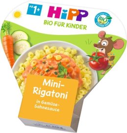 Hipp BIO Mini-Rigatoni so zeleninou v smotanovej omáčke 6x250g