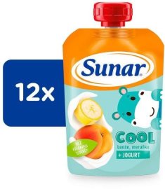 Hero Sunar Cool ovocná kapsička banán, marhuľa, jogurt 12x110g