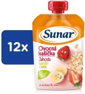 Hero Sunar kapsička ovocná kašička jahoda banán ovos 12x120g - cena, porovnanie