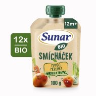 Hero Sunar BIO ovocná kapsička Smícháček mango, mrkva, marhuľa a fenykel 12x100g - cena, porovnanie