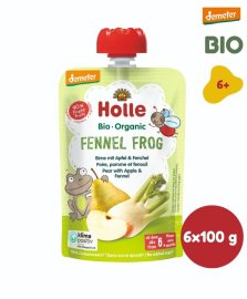 Holle Fennel Frog BIO pyré hruška jablko fenikel 6x100g