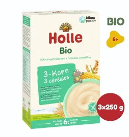 Holle BIO 3 druhy zrna kaša 3ks