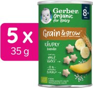 Gerber Organic chrumky banánové 5x35g - cena, porovnanie