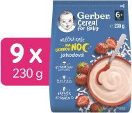 Gerber Cereal mliečna kaša Dobrú noc jahodová 9x230g - cena, porovnanie