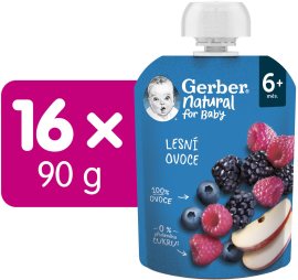 Gerber Natural kapsička lesné ovocie 16x90g