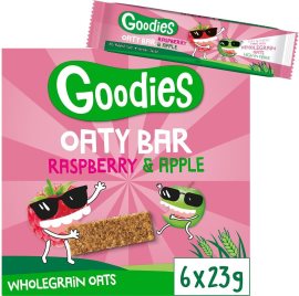 Goodies Ovesné tyčinky malina a jablko 6x23g