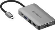 Alza AlzaPower Metal USB-C Dock Station 6 v 1 - cena, porovnanie