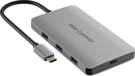 Alza AlzaPower Metal USB-C Dock Station 8 v 1 Dual Screen C8