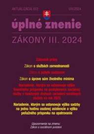 Aktualizácia III/2 2024 - Zákonník práce a zamestnávanie