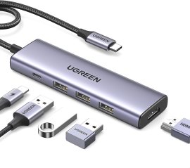 Ugreen 5-in-1 USB-C to HDMI/3x USB 3.0/PD